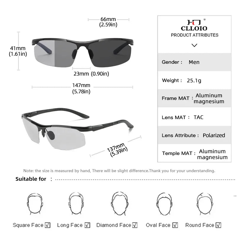 Sunglasses Men Polarized Cycling Driving Glasses Anti-Glare Fishing Goggles