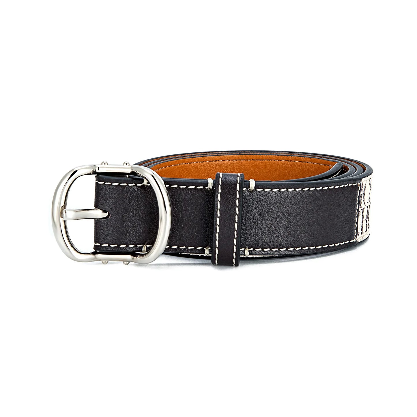 Women's Leather Belt High Quality Casual Trendy Color Letter Print Simple Elegant Waistband Fashion Versatile Strap Hot Sale