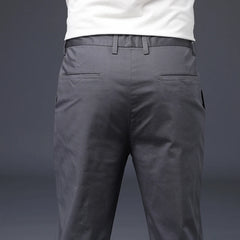 Mens Pants Cotton Casual  Stretch male trousers man long Straight High Quality