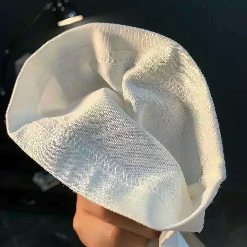 New Pure Cotton Men'sT-Shirt with Are We Great Yet American Flag Print for Casual Wear Graphic Tee Breathable and Comfort