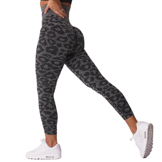 Leopard Seamless Leggings Women Soft Workout Tights Fitness Outfits