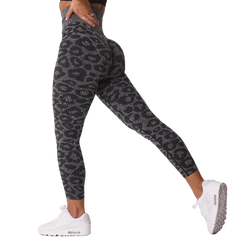 Leopard Seamless Leggings Women Soft Workout Tights Fitness Outfits