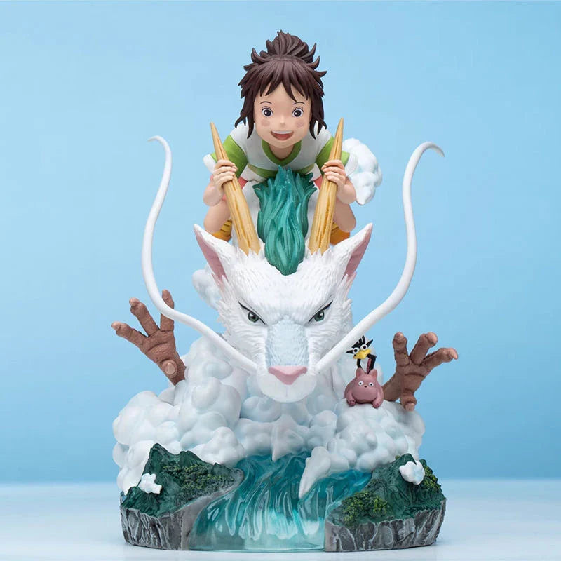Anime Figure Ogino Chihiro And Nigihayami Kohakunushi Action Fiugre Pvc Model Doll Customized Collectible Decorate Toy Kids Gift