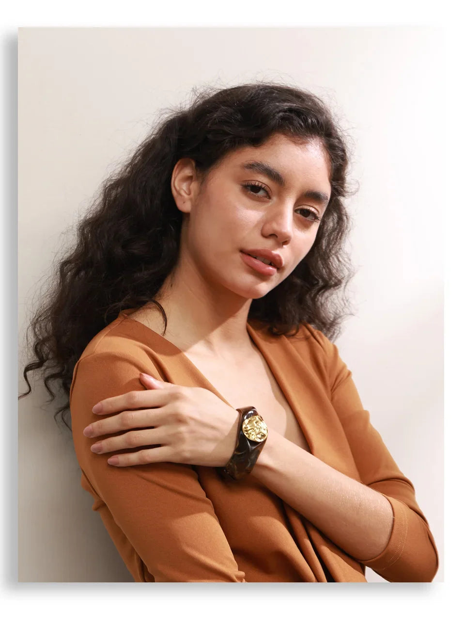 Yhpup 60mm Multi-Color Resin Wide Bracelet Bangle 2025 Exclusive Waterproof Stainless Steel Hot Style Fashion Wrist Jewelry Gift