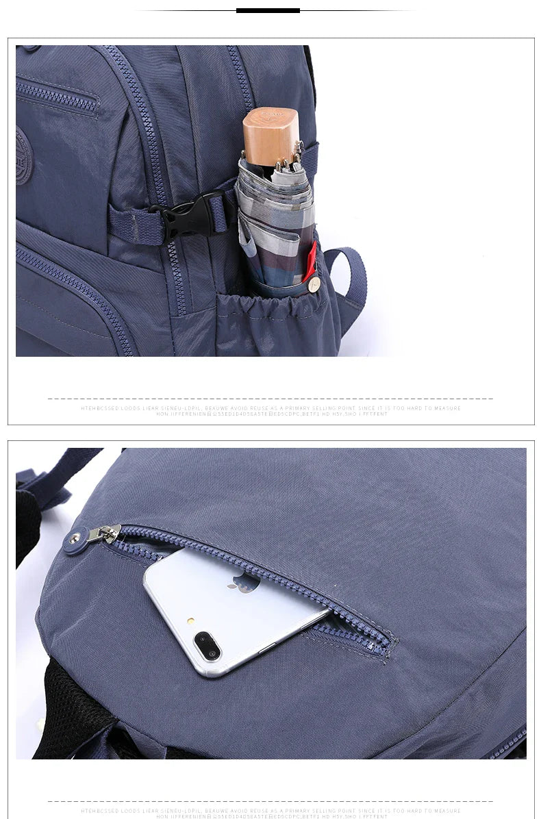 TEGAOTE Large Nylon Waterproof Backpack Travel Rucksack for Women School Bags Mochilas Mujer Kids Girls 2026