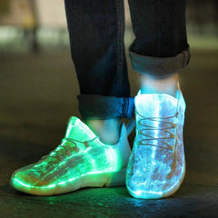 Boy Adults Luminous Glowing Sneakers Men Women Girls Kids LED Light Shoes Children Flashing With Light USB Recharge Shoes