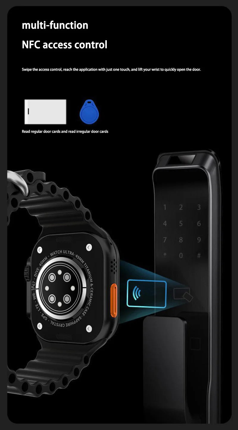 2026 Original T900 Ultra 2 Smart Watch 49mm Men Women Bluetooth Call Music Game Wireless Charging NFC Smartwatch For Android IOS