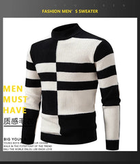 Men's New Autumn and Winter Casual Warm Neck Sweater