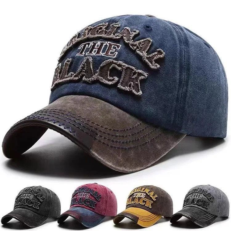 Hat Men's  Washed  Denim Cap Korean Version Outdoor Sunscreen  Casual Versatile Street Spring and Autumn Shade Baseball Cap