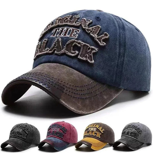 Hat Men's  Washed  Denim Cap Korean Version Outdoor Sunscreen  Casual Versatile Street Spring and Autumn Shade Baseball Cap