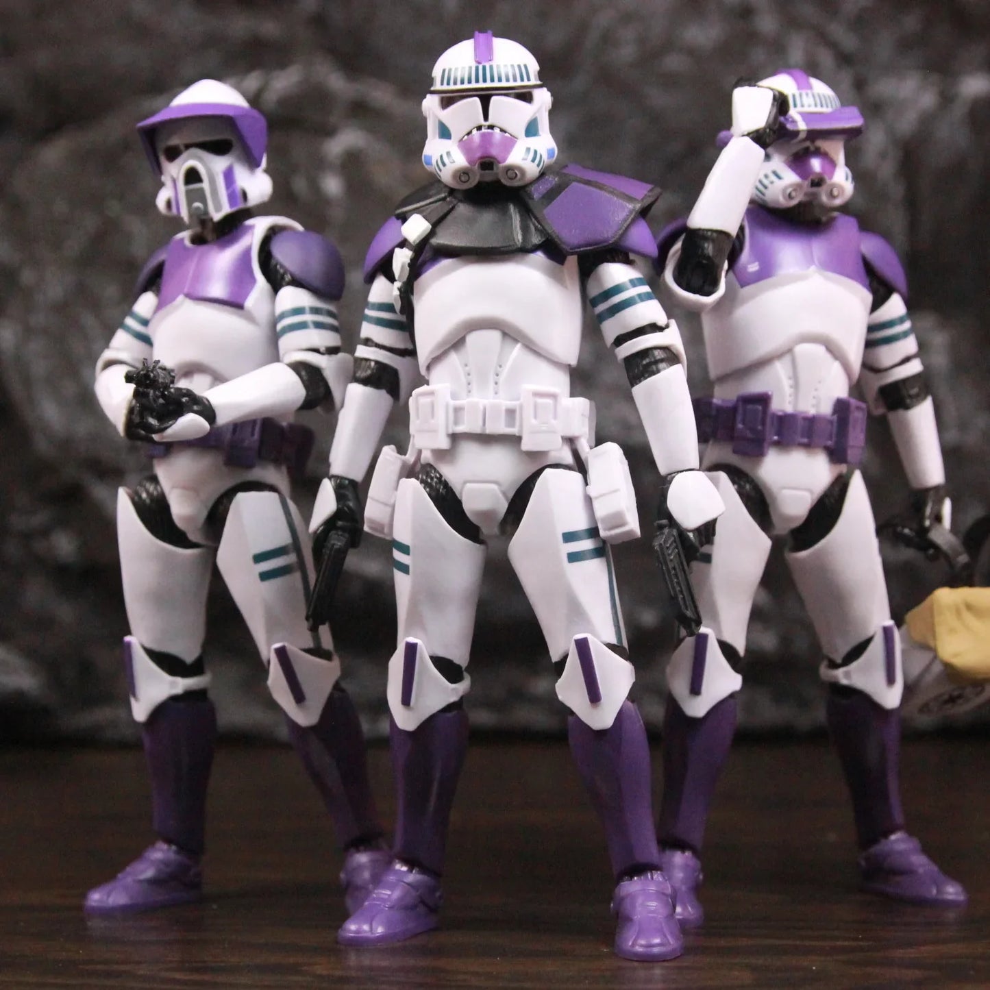 New Body 187th Legion Purple Phase II P2 ARF Trooper Commander Scout 6" Action Figure Mace Windu Republic Grand Army Clone Toys