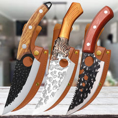 Handle Handmade Meat Cutting Knives Boning Knife Wooden Multifunctional Kitchen