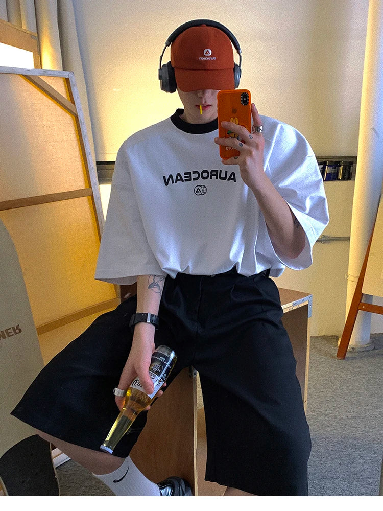 Mauroicardi Spring Summer Loose Casual Soft Black Pleated Shorts for Men Mens with High Waist Short Straight Pants Clothes 2024