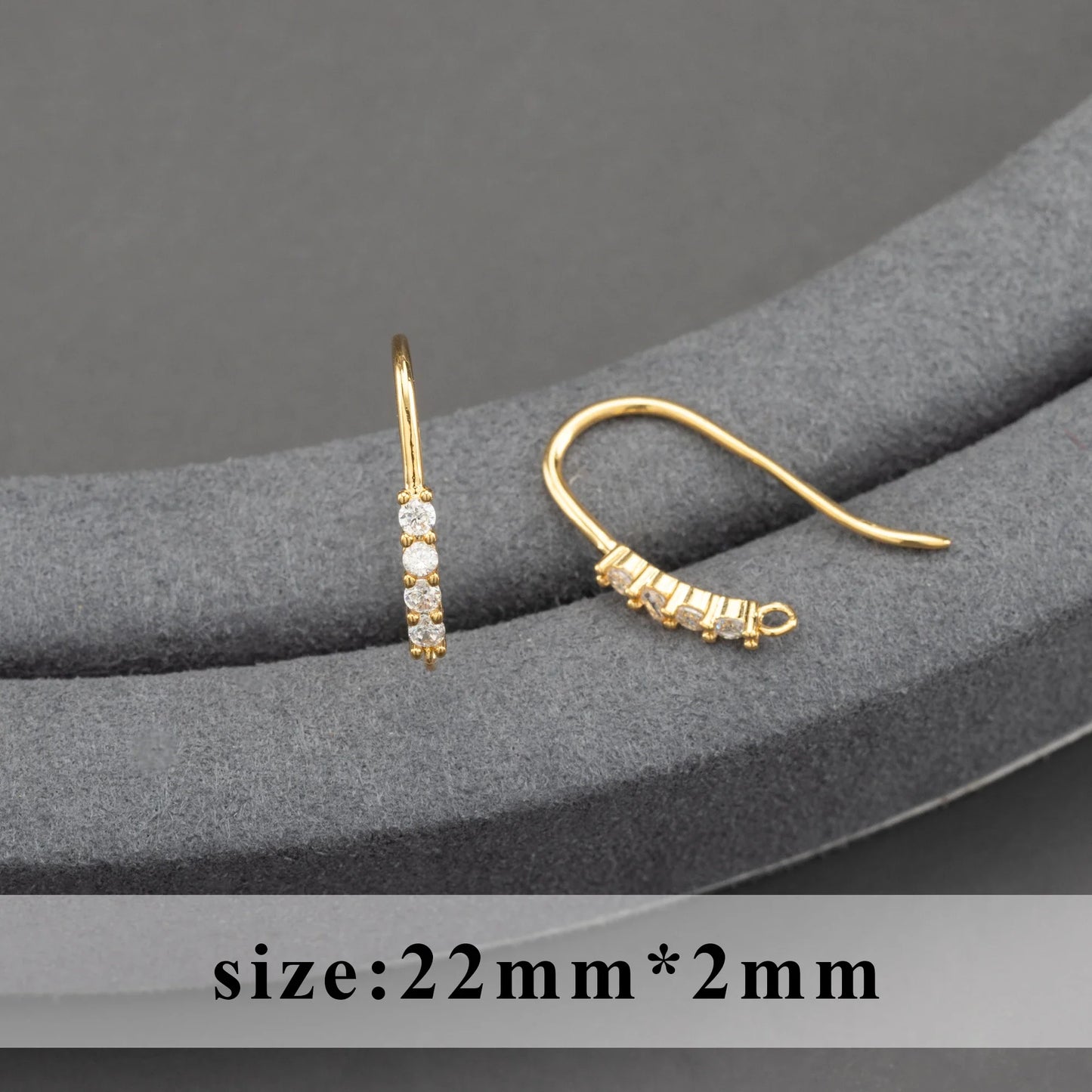 GUFEATHER,20pcs/lot,M800,jewelry accessories,pass REACH,nickel free,18k gold plated,copper,connector,diy earrings,jewelry making