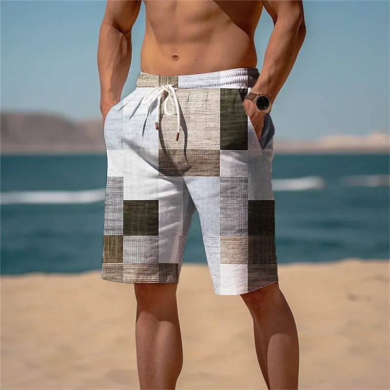 Swim Trunks Quick Dry Board Shorts Bathing Suit Breathable Drawstring With Pockets for Surfing Beach Summer Men's Swim Shorts5XL