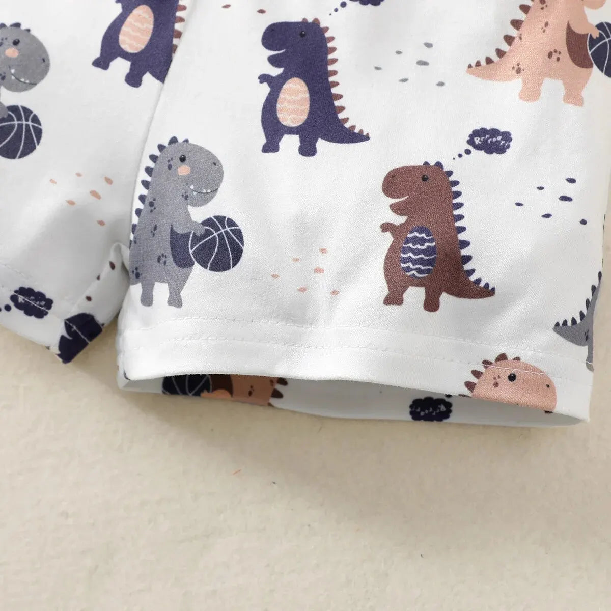 Summer 0-1 Year Olds Cool Boy Outfits Dinosaur Short Sleeve Tops Pants 2pcs Summer Tracksuit Fashion Clothing