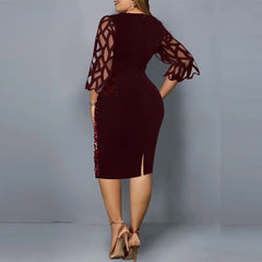 Mother Of The Bride Groom Dresses Plus Size Everyday Burgundy Elegant Party