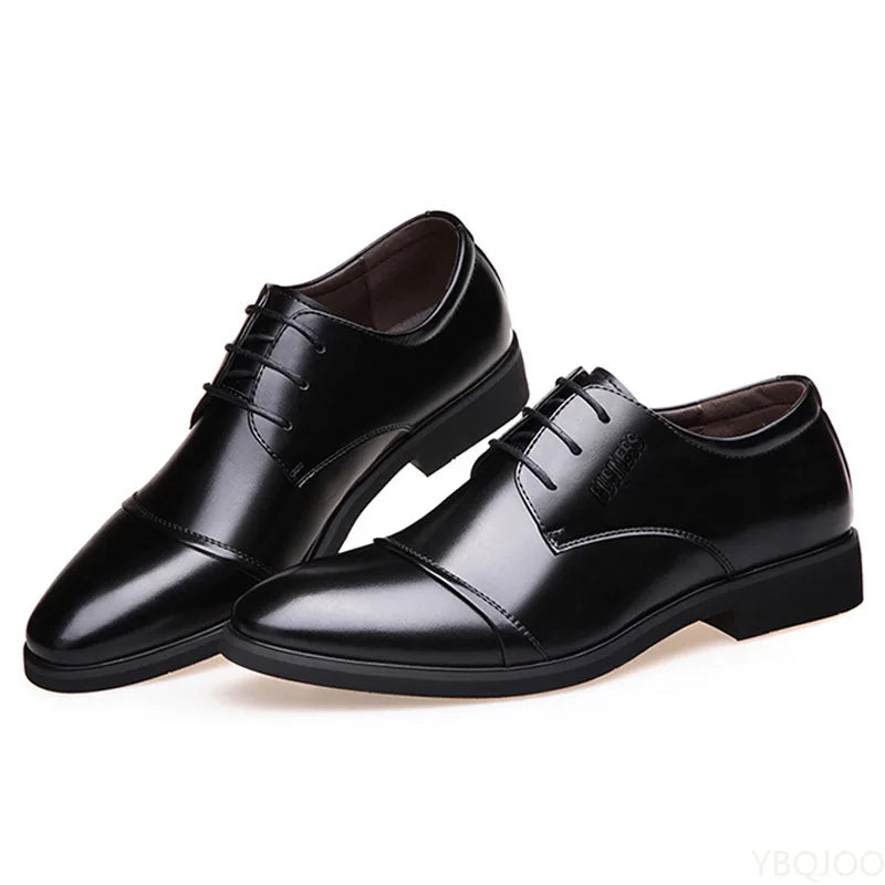 Luxury Business Oxford Leather Shoes Men Breathable Rubber Formal Dress Shoes Male Office Wedding Flats Footwear Mocassin Homme