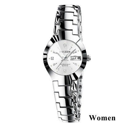 2023 FNGEEN 5808 Relogio Feminino Couple Watch Men Quartz watch for Lovers Luxury Womens wristwatch Stainless Steel Waterproof