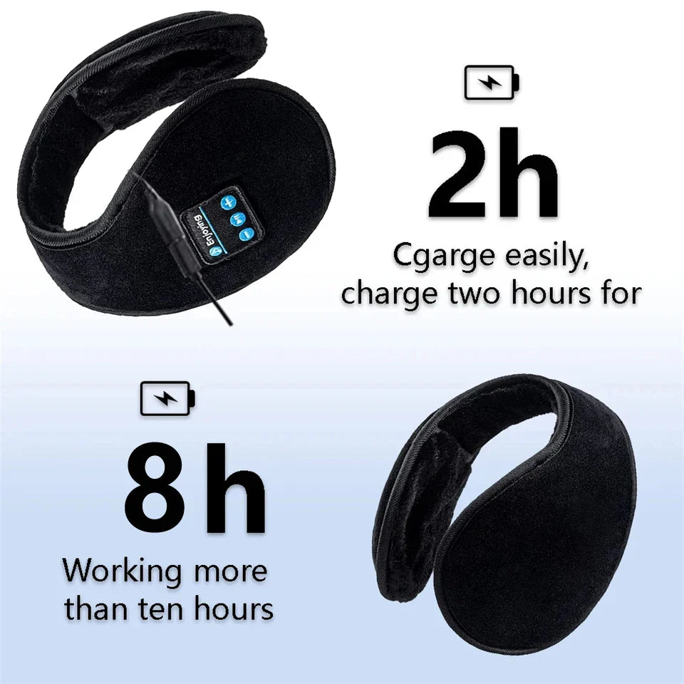 Wireless Ear muffs Bluetooth Headphones Earmuffs Winter Earplug Casual Cap Sports riding warmer Earmuff men women music Earphone