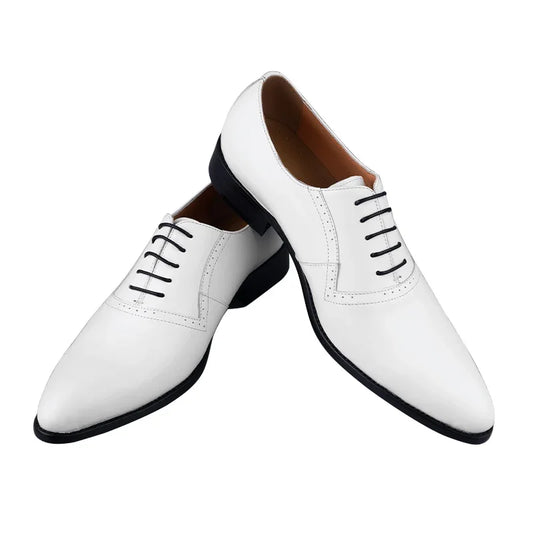 Fashion Oxford Brogue Formal Dress Leather Shoes Men Shoes Handmade Genuine Leather Man Business Shoes Original Leather Shoes