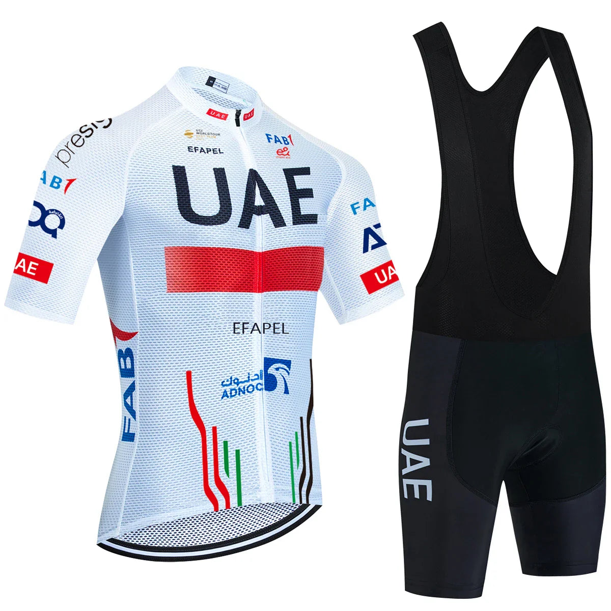 New UAE Cycling Jersey Gold Color Team Bike Jersey Shorts Set Men Women Quick dry Ropa Ciclismo Pro Bicycle T-Shirt Clothing