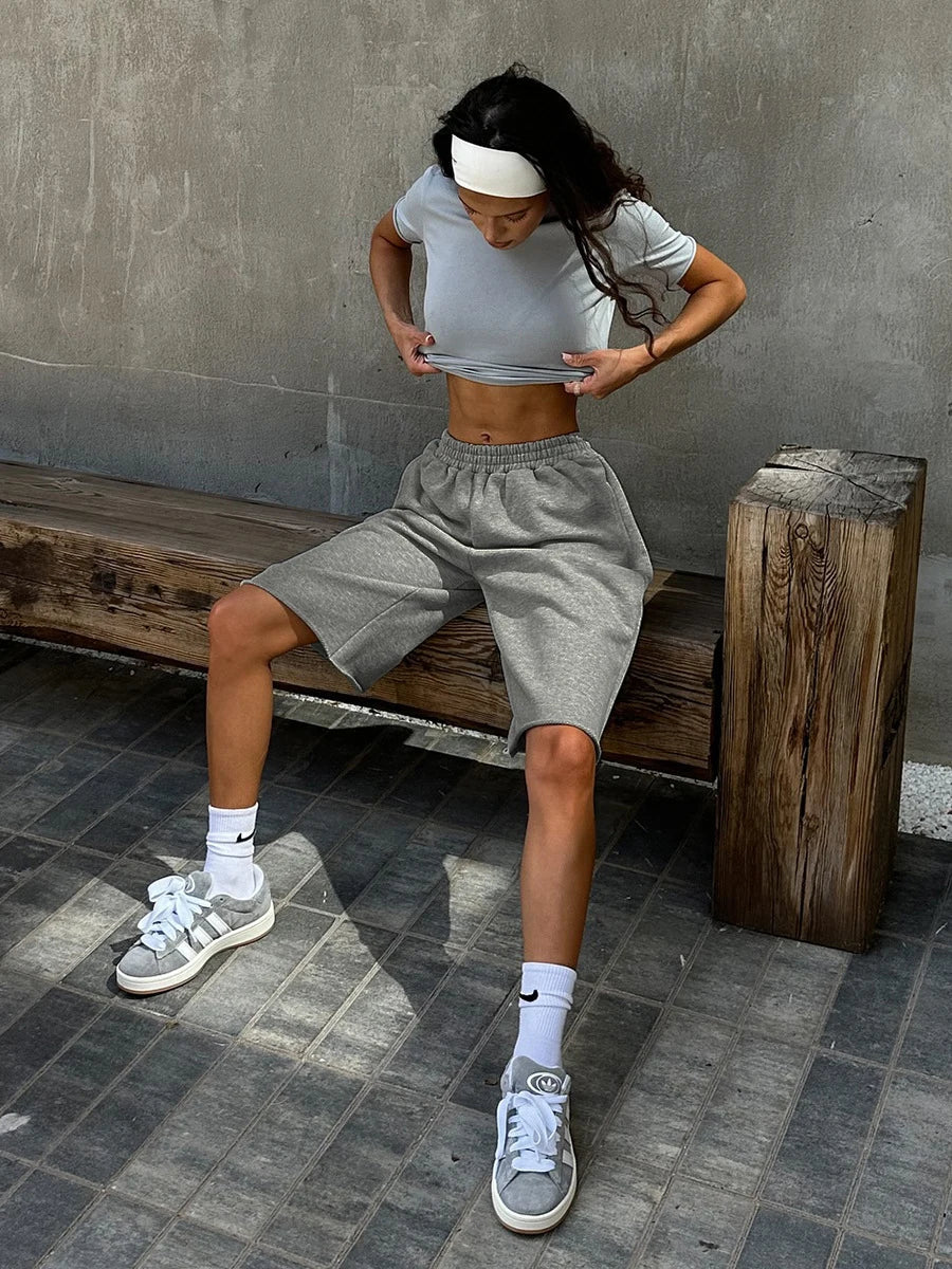 Bronladies 100% Cotton Casual Shorts  Women's Soft Breathable & Stylish for Everyday Wear Shorts  Couple Pants Summer Shorts