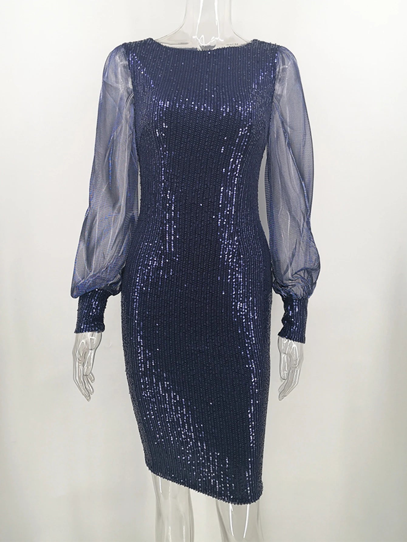 Homecoming Dresses: Long sleeve Sequin summer dress women club Party dresses