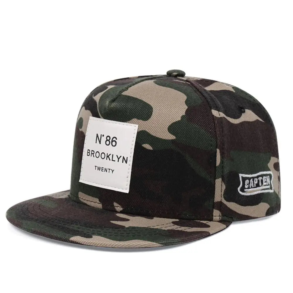 Trendy N86 Patch Baseball Cap Sun Protection Summer Spring Hip-hop Cap Outdoor Embroidery Men Hat