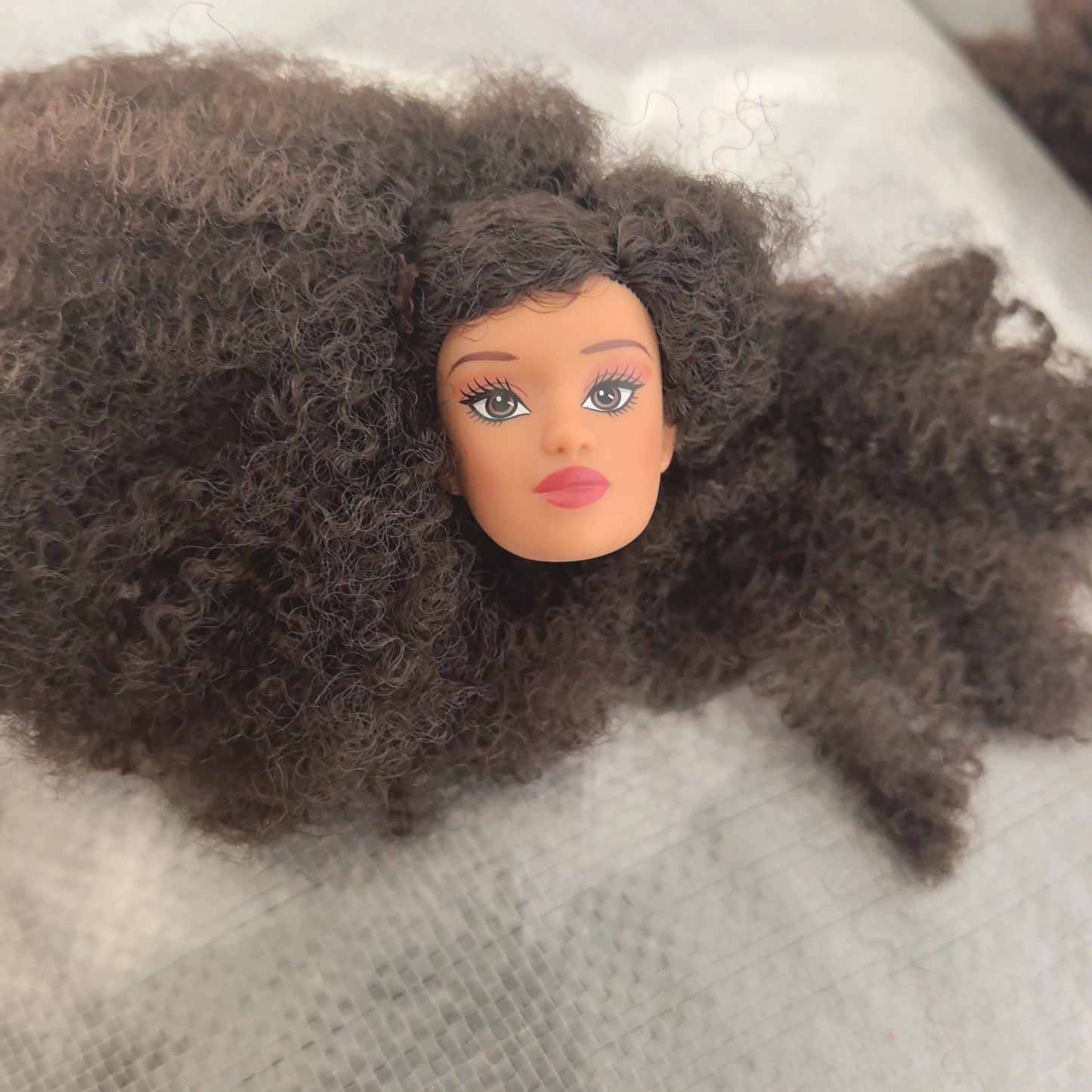 Original Doll Supermodel Star FR Heads DIY Head for 1/6 Doll Accessories Limited Special Curly haired black doll Collection gift