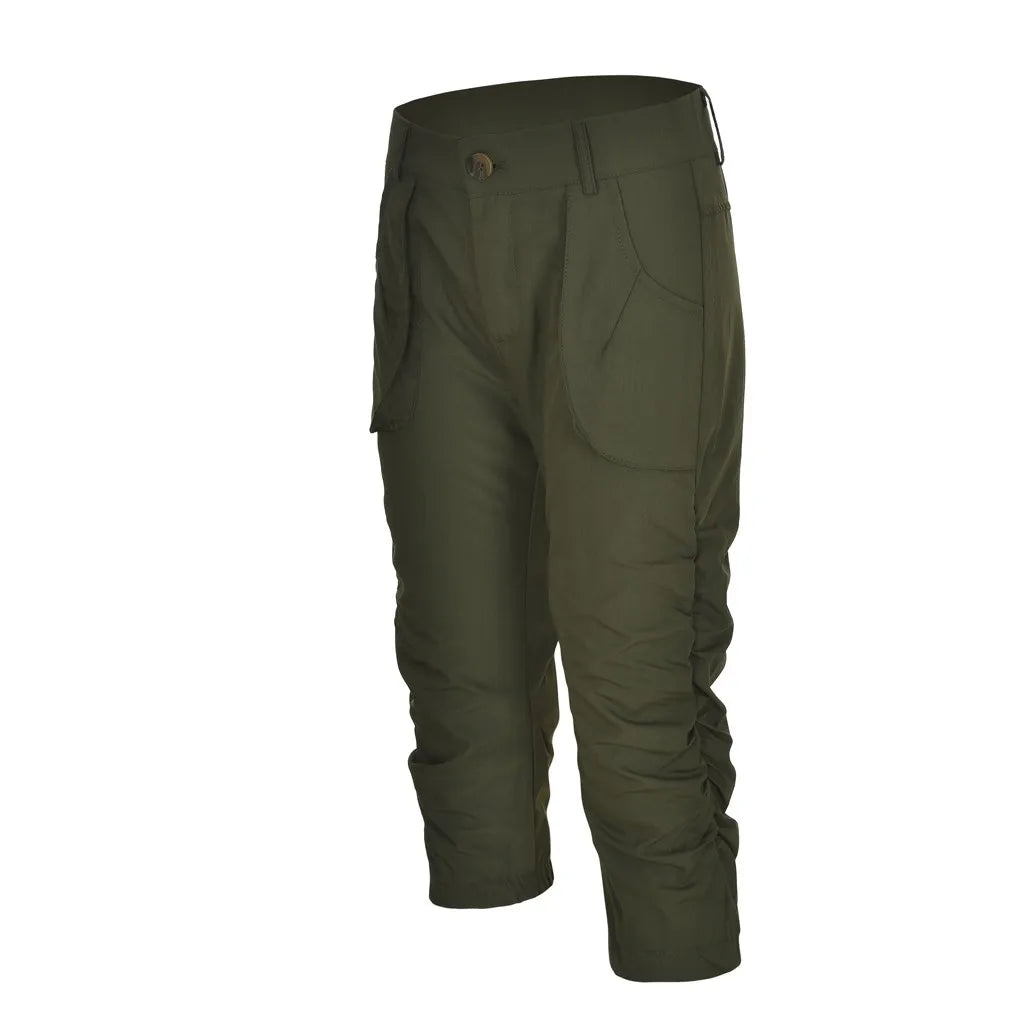 Women's Casual Cropped Pants Summer High Waist Loose Cargo Pants