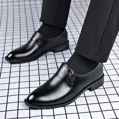 Dress shoes men formal leather for men's elevator classic mens designer luxury casual