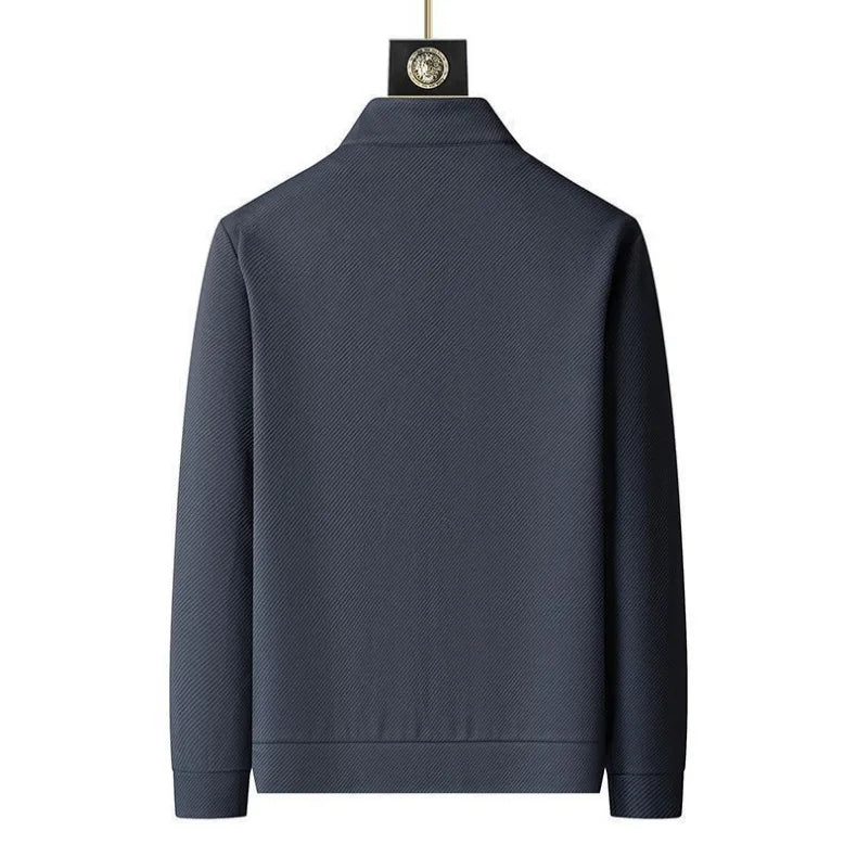 Spring and Autumn New Sportswear Suit Men's Casual Breathable High-end Jacket Trousers Stand-up Collar Zipper Open Mens Clothes