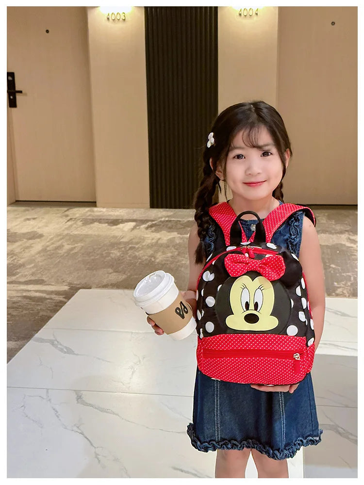 Cartoon Backpack For Baby Boys Girls Minnie Mickey Mouse Children Lovely Schoolbag Kindergarten Schoolbag Kids Gift