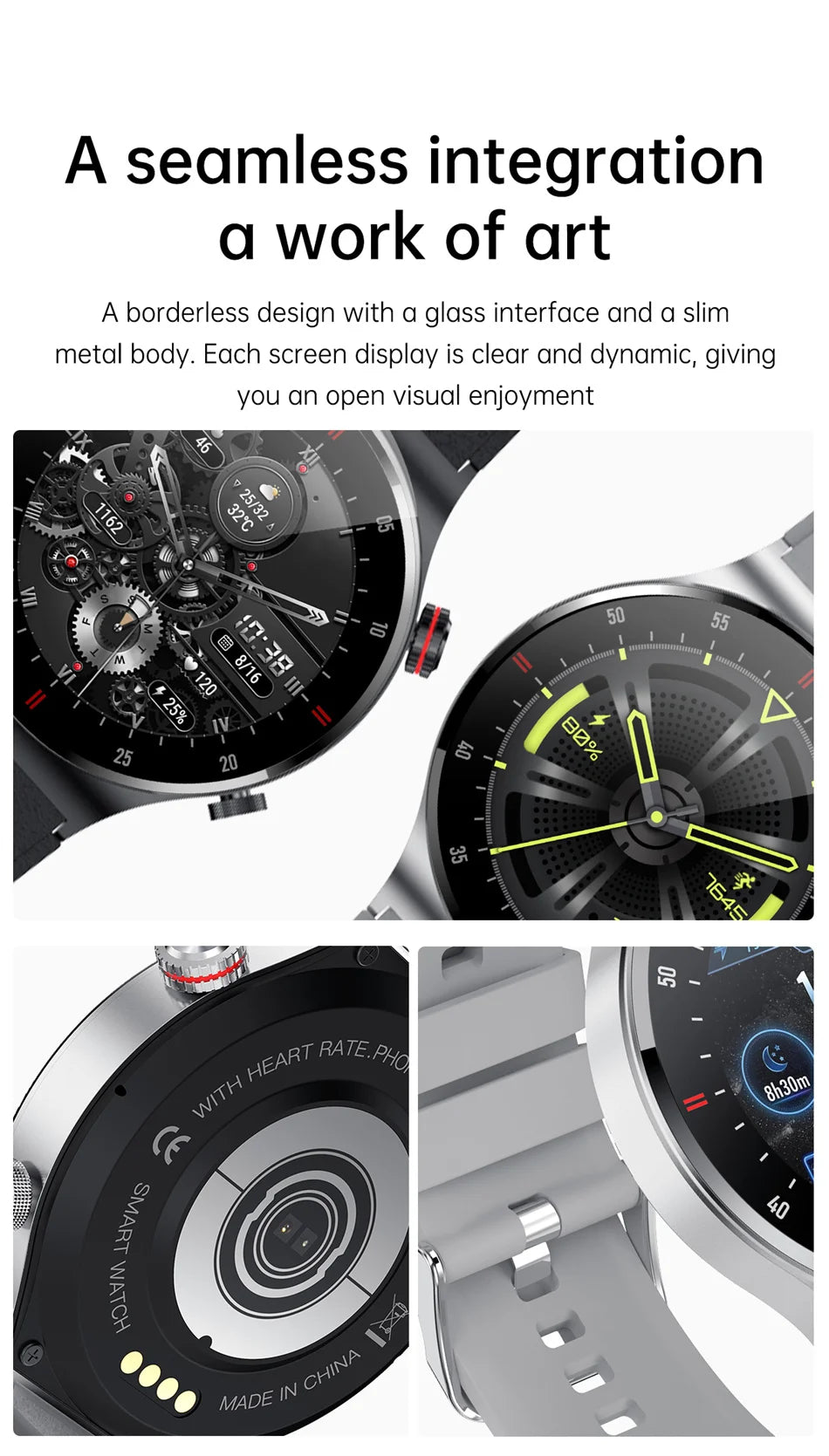 2025 New NFC Smart Watch Men AMOLED 390*390 HD Screen GPS Sports Heart Rate Bluetooth Call Business Man SmartWatch For Android