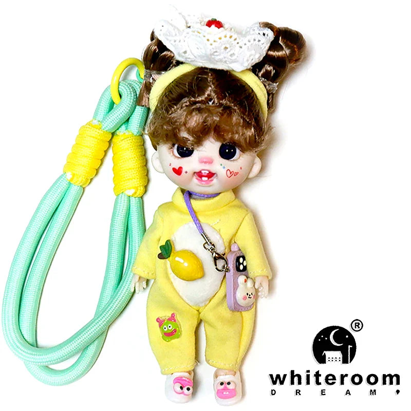 bjd doll Dolls for girls Labbu doll pocket mini blyth girl Doll Barbi cry Baby Rainbow Ball jointed doll Mobile phone Decoration