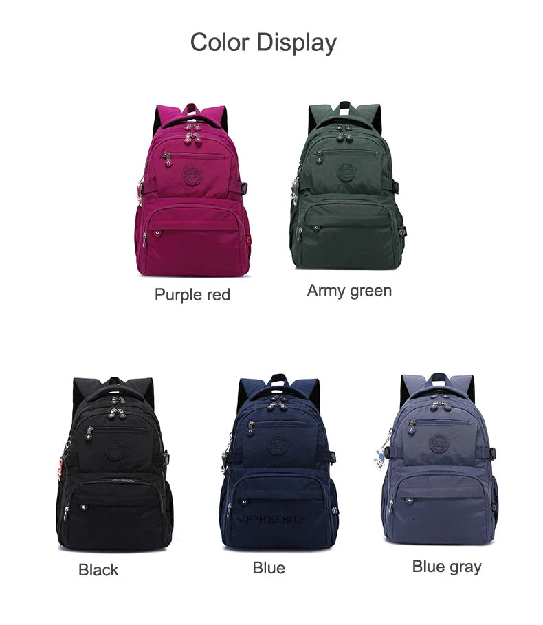 TEGAOTE Large Nylon Waterproof Backpack Travel Rucksack for Women School Bags Mochilas Mujer Kids Girls 2026
