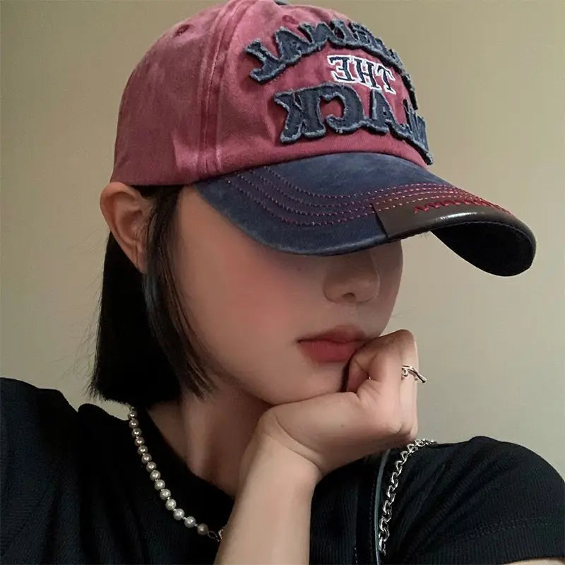 Hat Men's  Washed  Denim Cap Korean Version Outdoor Sunscreen  Casual Versatile Street Spring and Autumn Shade Baseball Cap