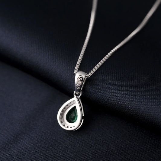 925 Sterling Silver Pendant Necklace no Chain Women Gemstone Statement Daily