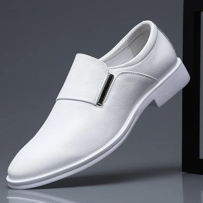 Men's Leather Shoe Fashion Dress Shoes Pointed Toe Split Casual Formal Loafers Business Wedding Oxfords Zapatillas De Hombre Man