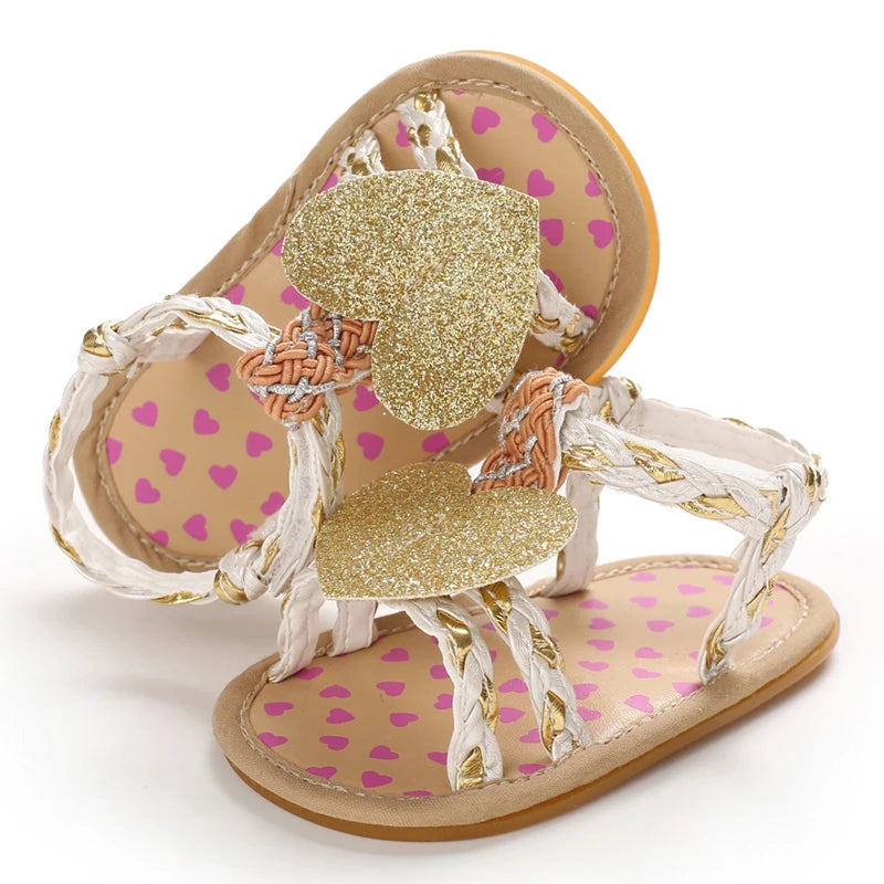 Girls Shoes Summer Casual Garden Sandals Soft Rubber Sole Non-Slip Toddler Shoes