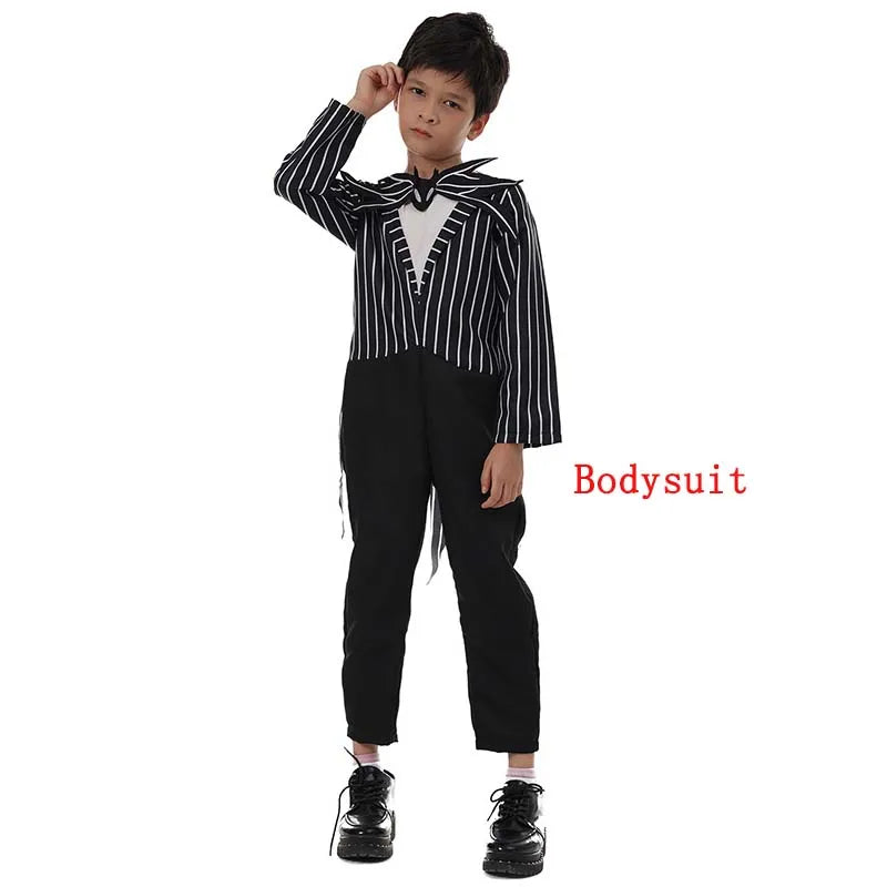 Kids' Halloween Gothic Vampire & Day of The Dead Cosplay Costumes for Boys Top + Pants + Cloak Set Scary Fantasy Outfits