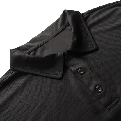 5-piece men's summer solid color short sleeved polo shirt breathable quick drying short sleeved top