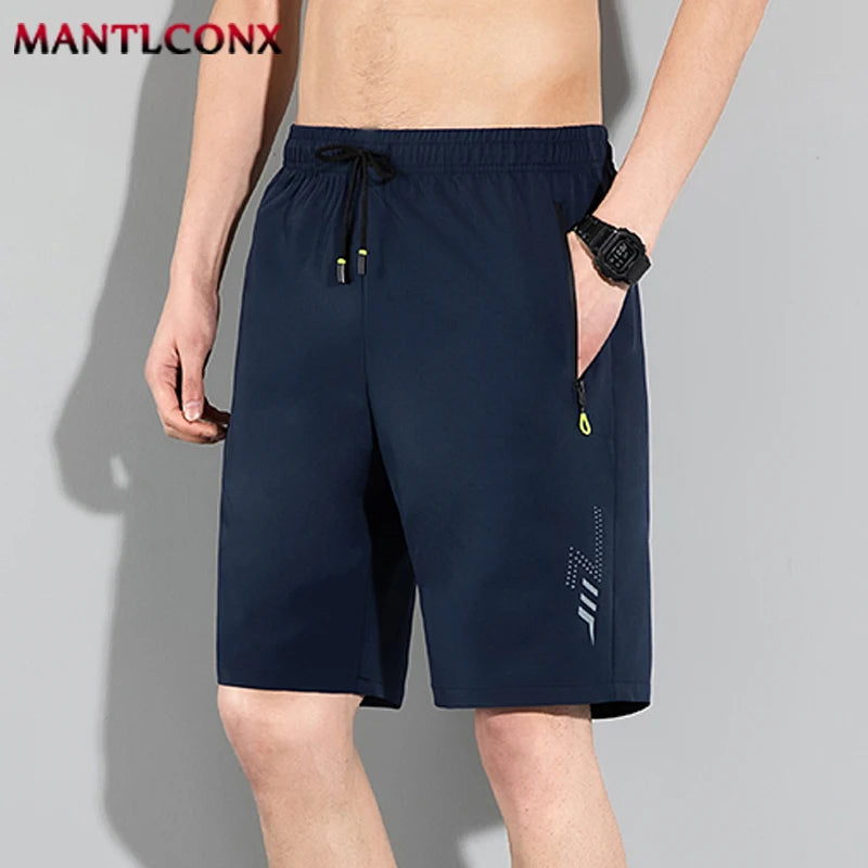 Summer New Men's Shorts Gym Fitness Quick Dry Running Sports Board Shorts Men Classic Joggers Bottom Black Short Pants Man M-4XL