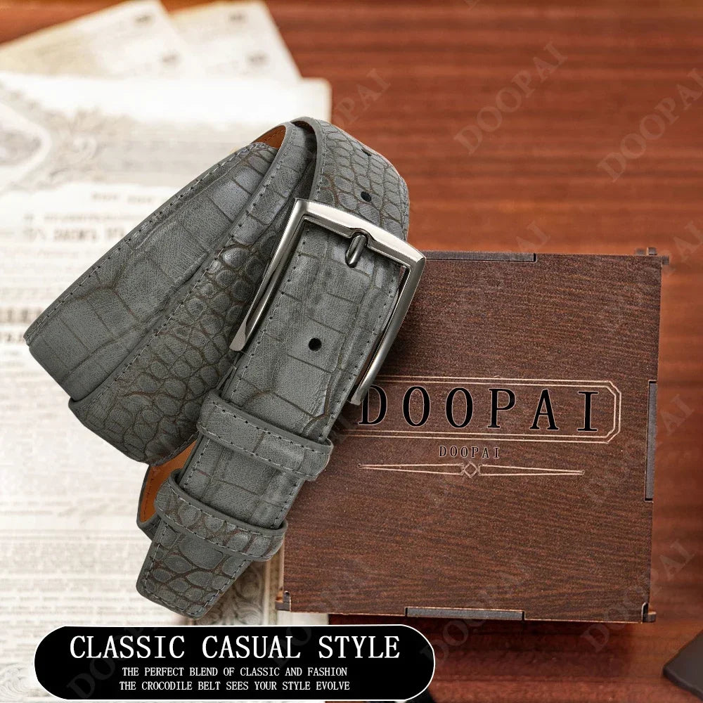 Famous Brand Business Belt Men Top Quality PU Luxury Leather Waist Strap Black Male Automatic Buckle Jeans Belts for Men