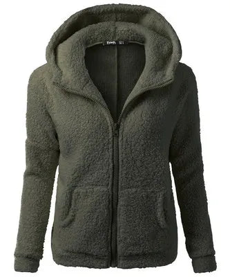 Winter Warm Jacket Women hoodie Hoodie Casual Female Hoodies Sweater Zipper Coat