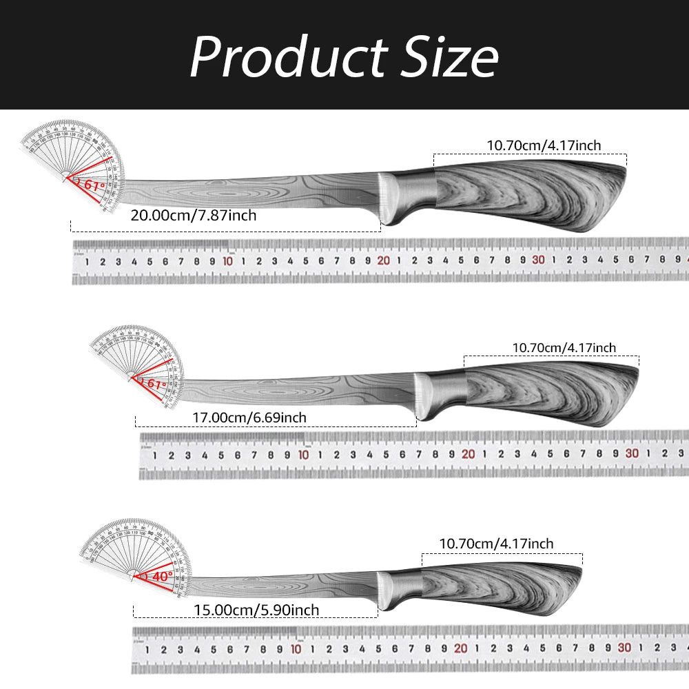 Fish Fillet Knife 6"-7" Professional Boning Stainless Steel Knife  Chef Cutter Knife