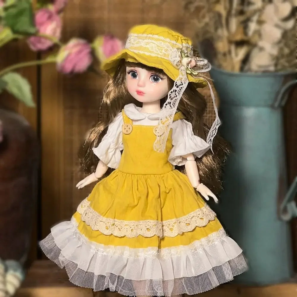 Ball jointed Doll Toys Bjd Dolls For Girls Dolls 1/6 Starry Gray Eyes 30cm Lolita Fashion Dress DIY Toy Children Birthday Gifts