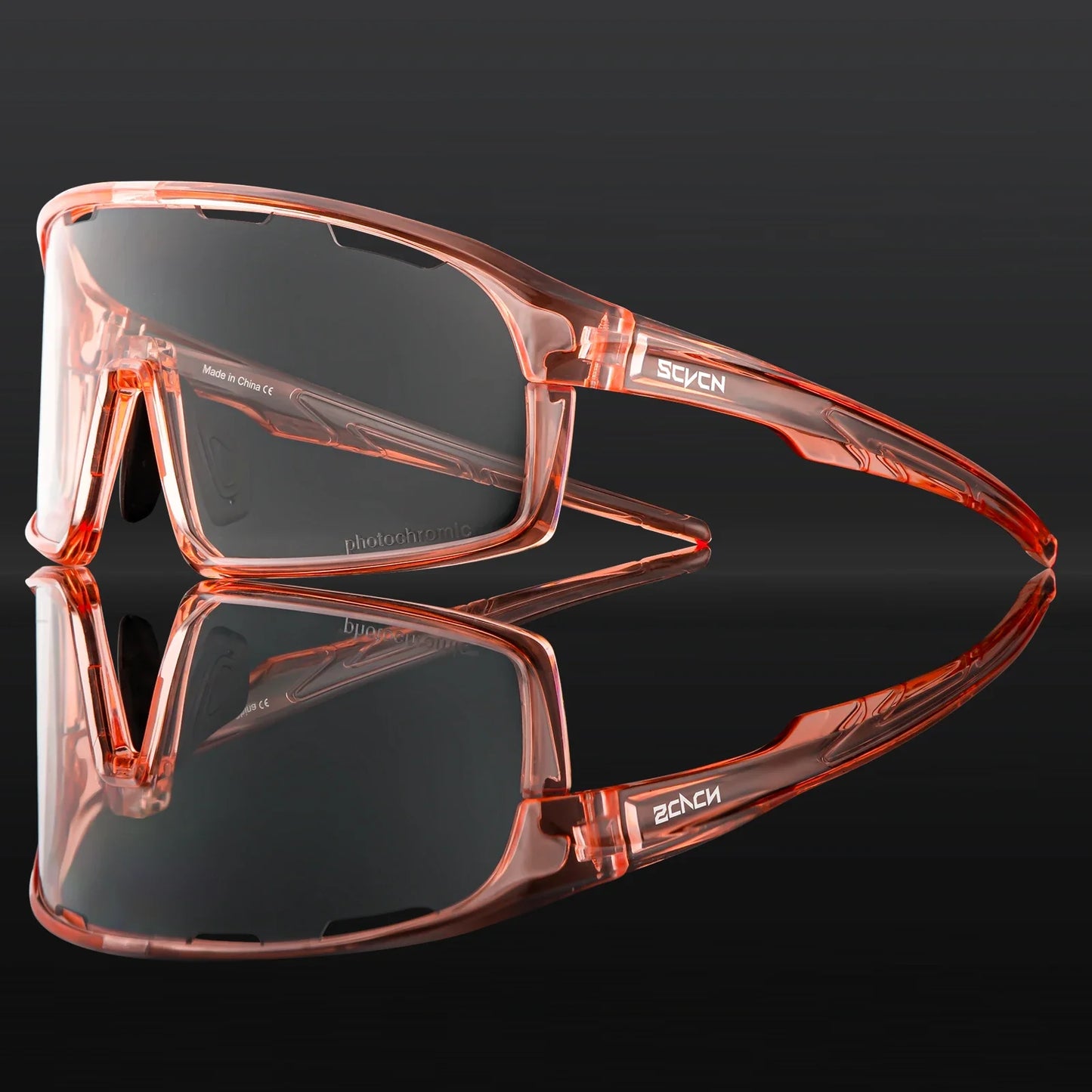 SCVCN Photochromic Cycling Sunglasses Cycling Glasses UV400 Bicycle Eyewear Sports MTB Outdoor Bike Goggles Sunglasses Eyepieces