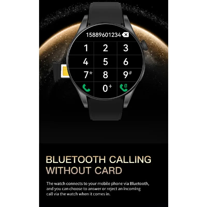 2025 New BW16 4G Smartwatch with Google Play, 1.5" Display, SIM Support, Pedometer & Sleep Monitor